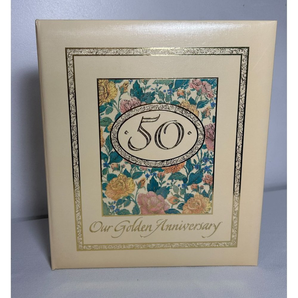 Hallmark Vintage Photo Album 50th Anniversary Our Golden Anniversary - PreOwned